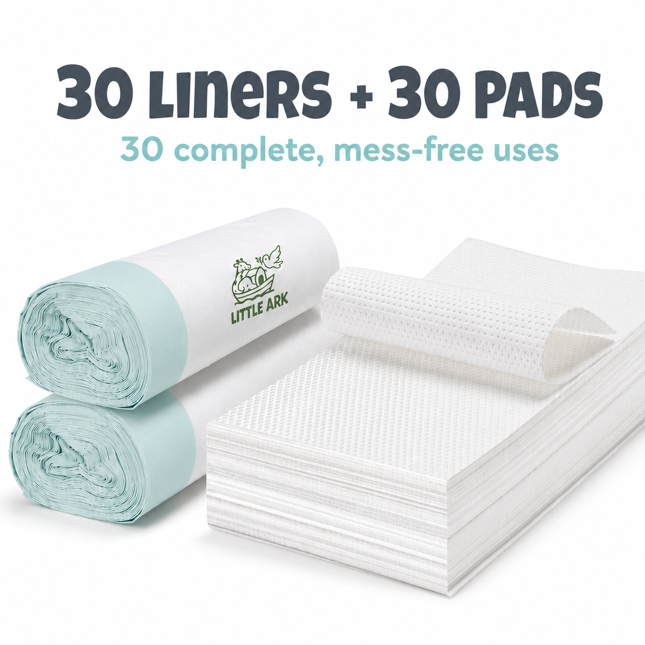 Little Ark Disposable Potty Training Liners with Super Absorbent Pads